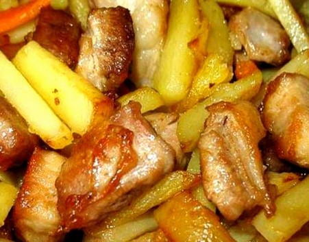 Menu55 - Жареная курица с картофелем